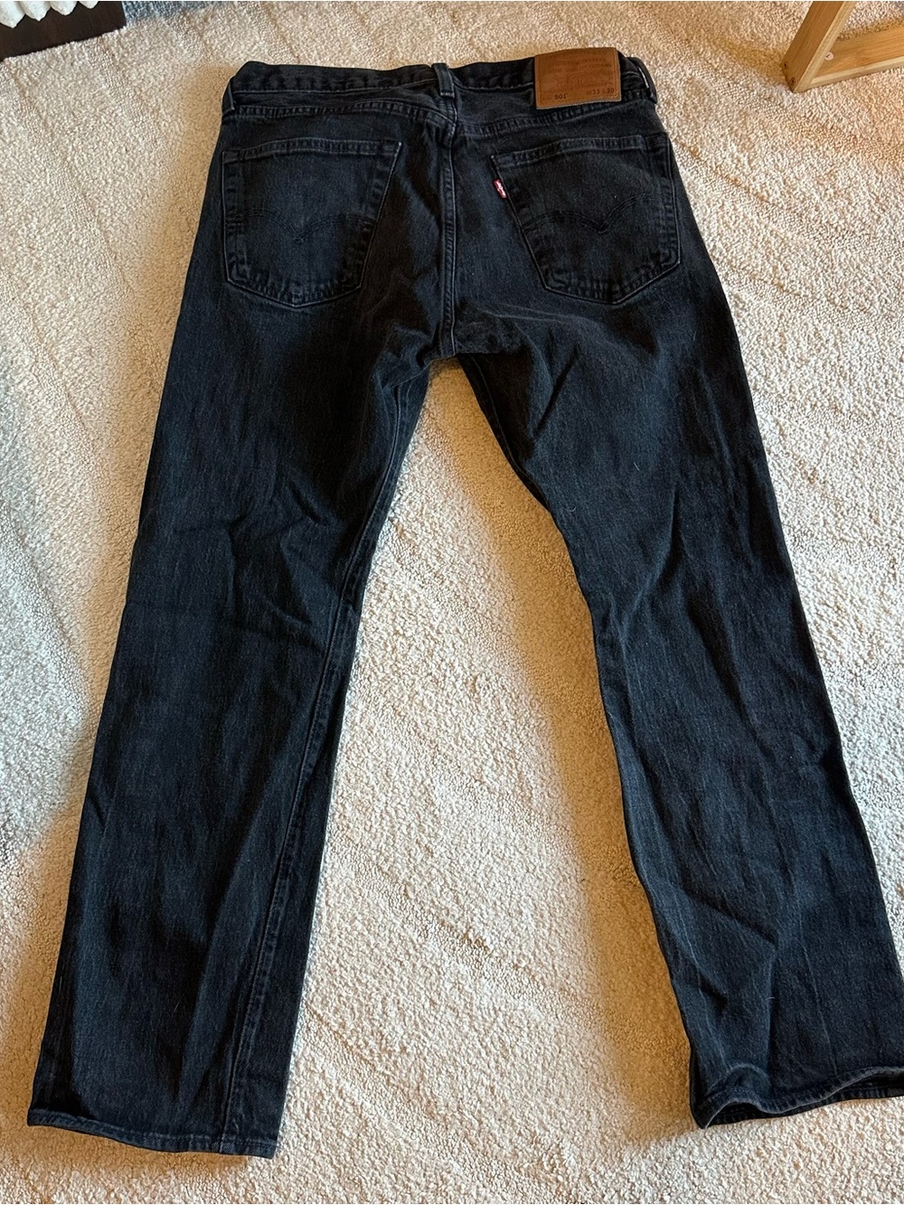 Levi’s Men’s 501 Black Jeans - Picture 5 of 6